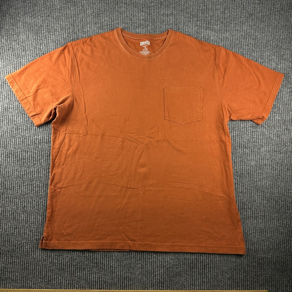 Duluth Trading Co Mens XL Longtail T Short Sleeve Pocket T-Shirt Burnt Orange